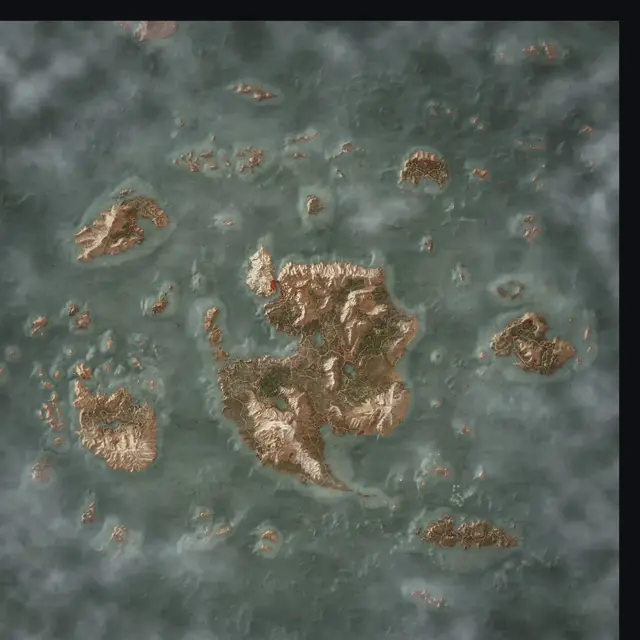 Skellige Isles map from The Witcher 3