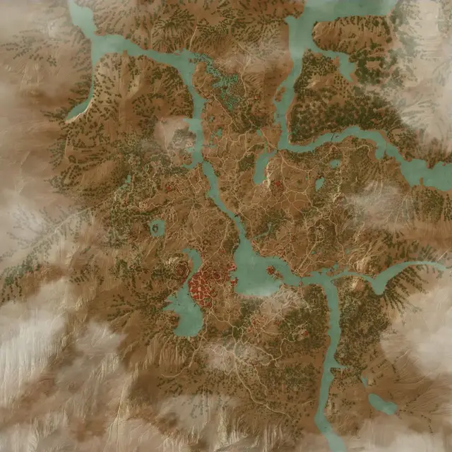 Toussaint map from The Witcher 3